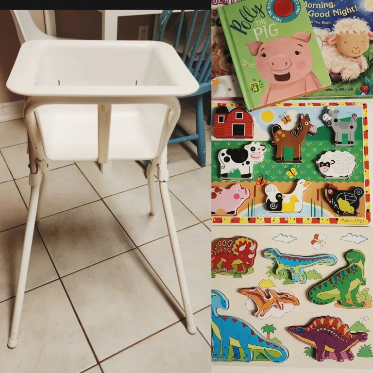 🧡 ikea high chair & toys thumbnail