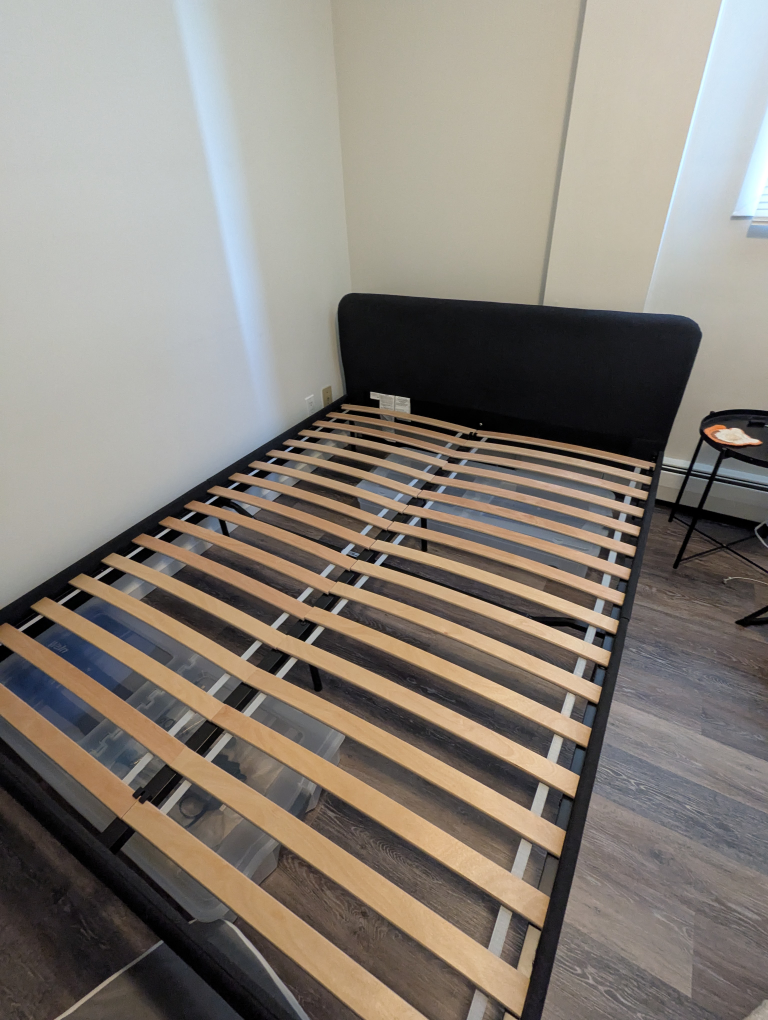 Like new Ikea Bed Frame (w/ like new mattress if wanted)