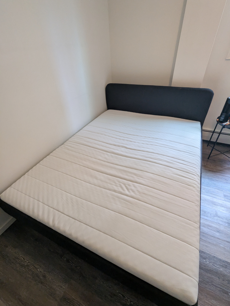 Like new Ikea Bed Frame (w/ like new mattress if wanted) - photo 2
