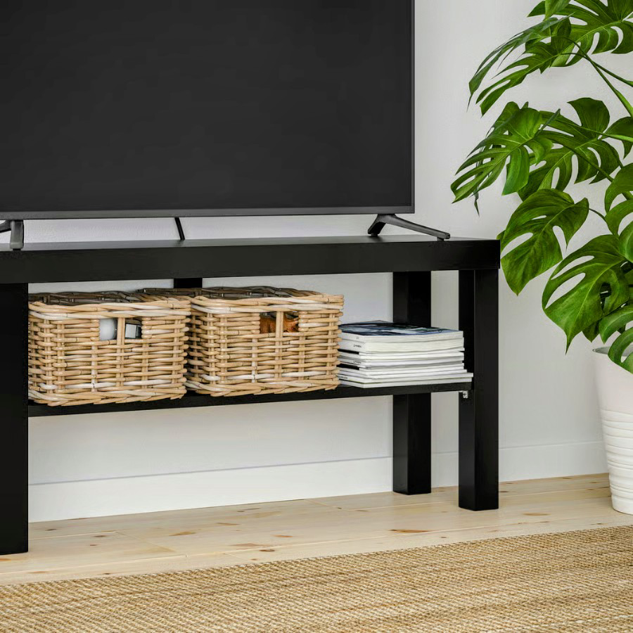 IKEA LACK TV bench, black, 90x26x45 cm (35 3/8x10 1/4x17 3/4 ") - photo 2