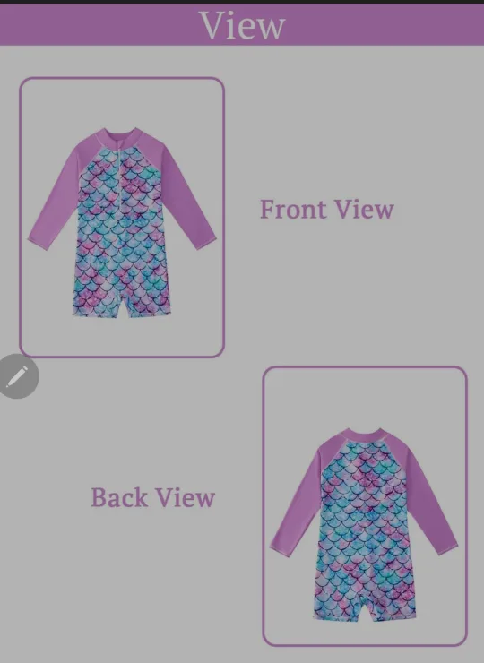 Mermaid Scale Kids Swimsuit 5 image indicator(5)