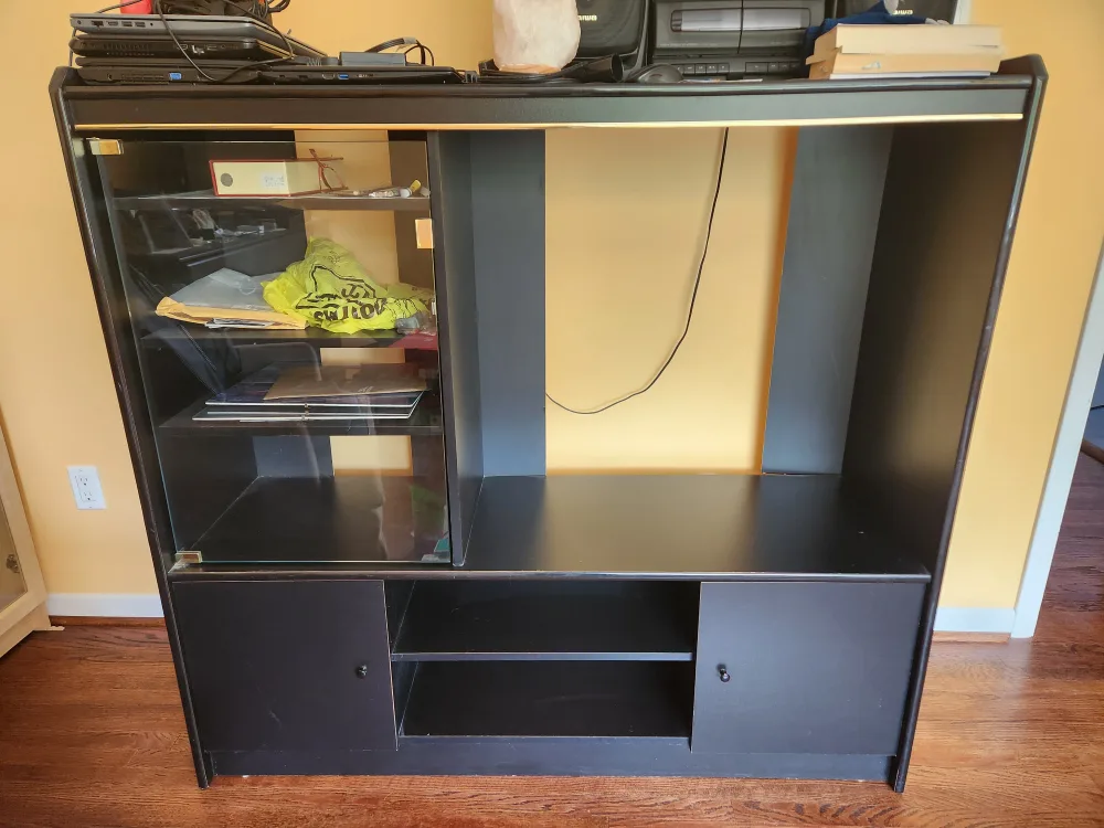 Modern Black Entertainment Unit