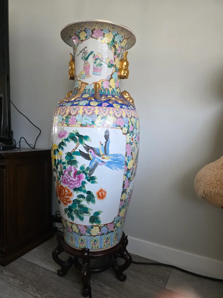 Large Decorative Vase with Stand image indicator(2)