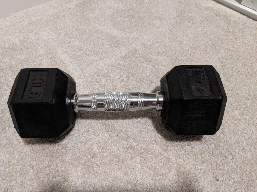 Cast Iron 10lb Dumbbell