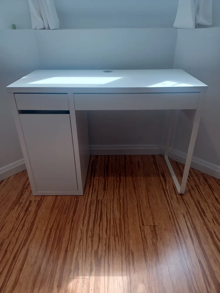 IKEA White Desk with Storage thumbnail