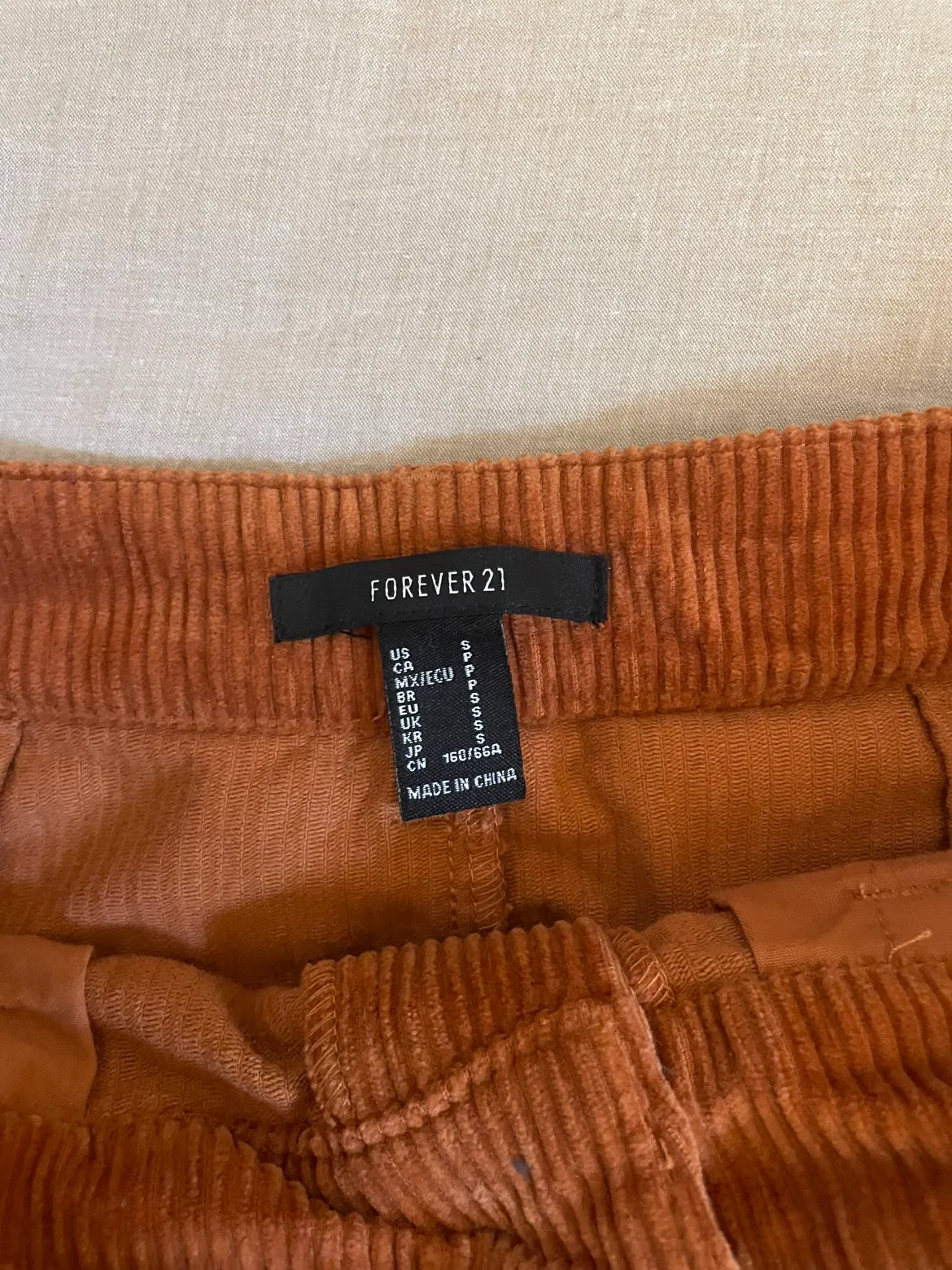 Forever 21 Corduroy Mini Skirt - Size S image indicator(2)