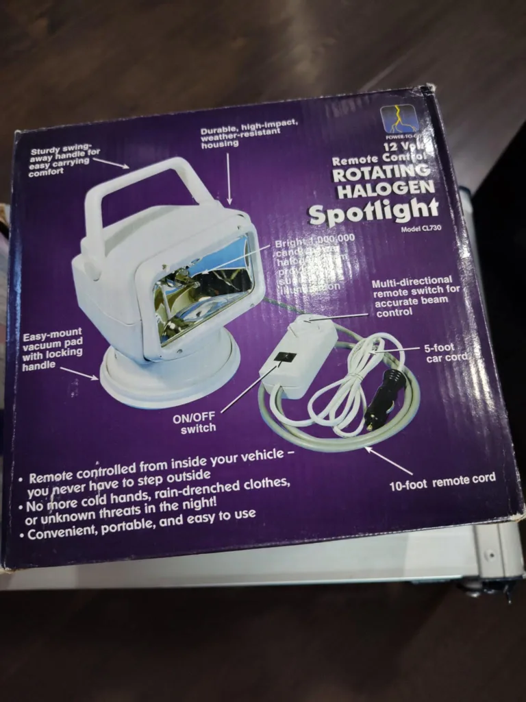 Power-to-Go 12V Rotating Halogen Spotlight thumbnail