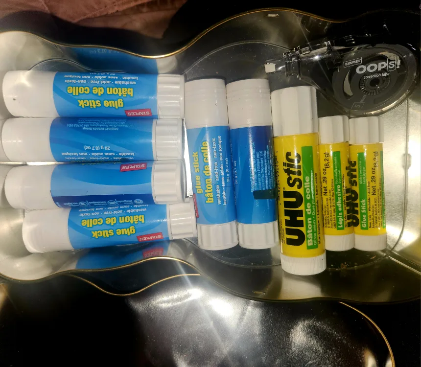 Stationery Supplies Glue alSticks + Whiteout in Bear Tin thumbnail