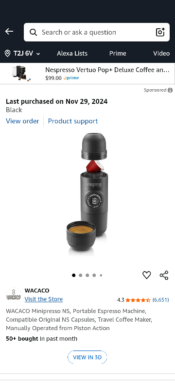 Minipresso NS Coffee Maker and Carrying Bag - photo 4