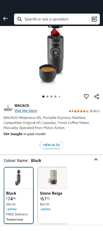 Minipresso NS Coffee Maker and Carrying Bag image indicator(5)