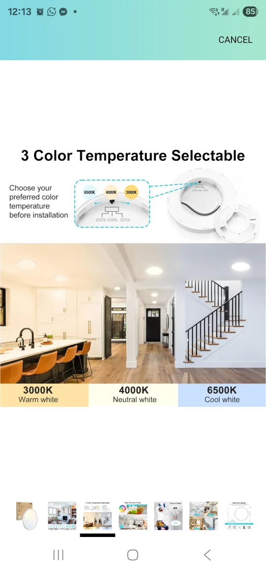 Libtit LED Ceiling Lights - 2 Pack image indicator(4)