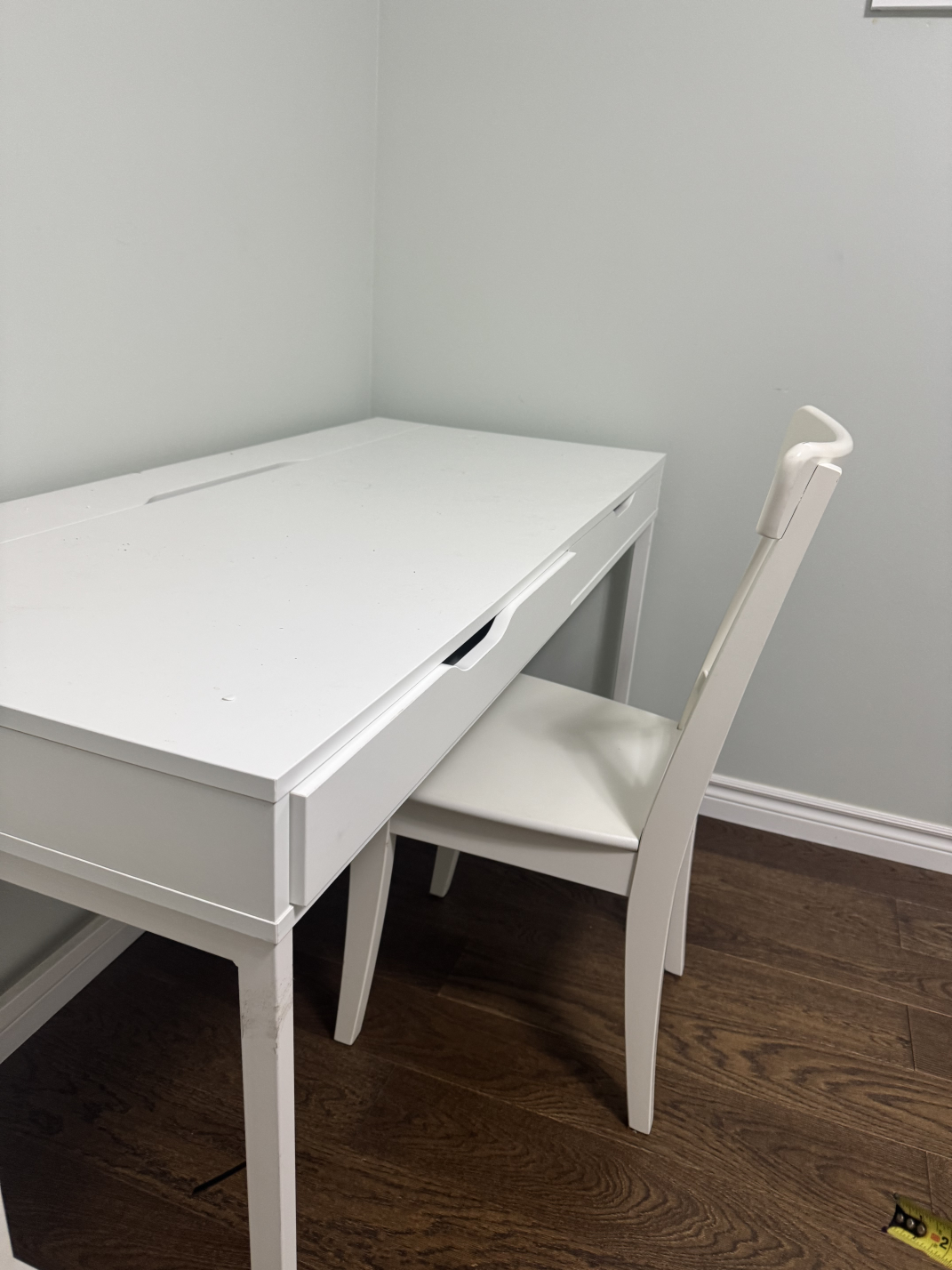 White Desk and Chair Set