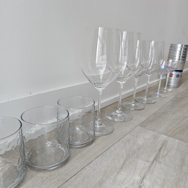 FREE Glassware Set and aluminum cups