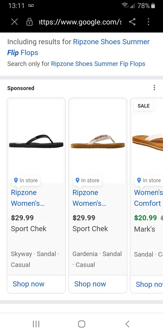 Ripzone Women's Flip Flops - Size 9/10 image indicator(2)