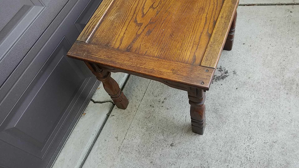 Wooden End Table - photo 2