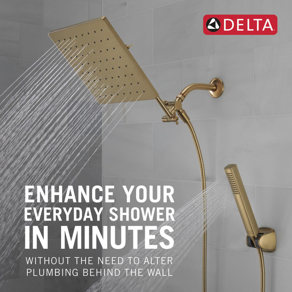DELTA 10-inch Raincan Shower Head and Hand Held Shower Combo