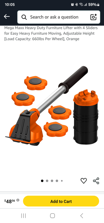 Furniture lifter kit with 4 sliders - photo 3