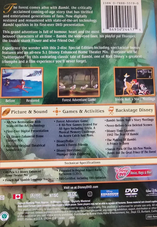 Bambi 2-Disc Special Edition DVD image indicator(2)