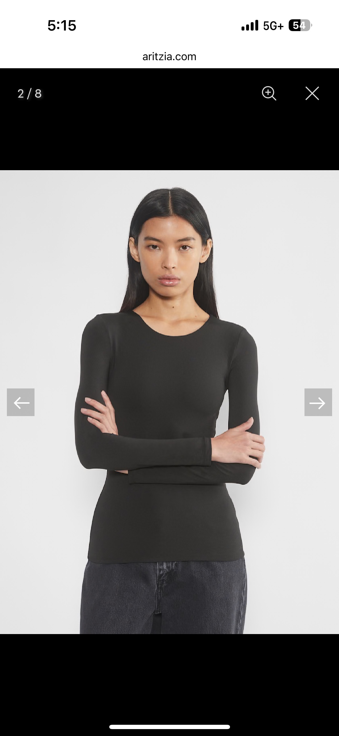 NEW Aritzia contour black long sleeve - photo 2
