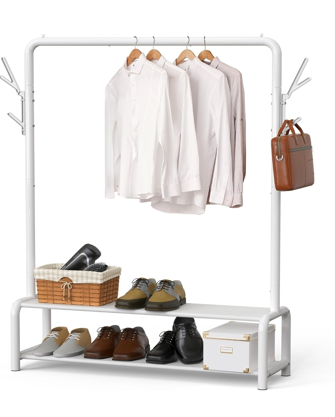 Clothes rack with shelf