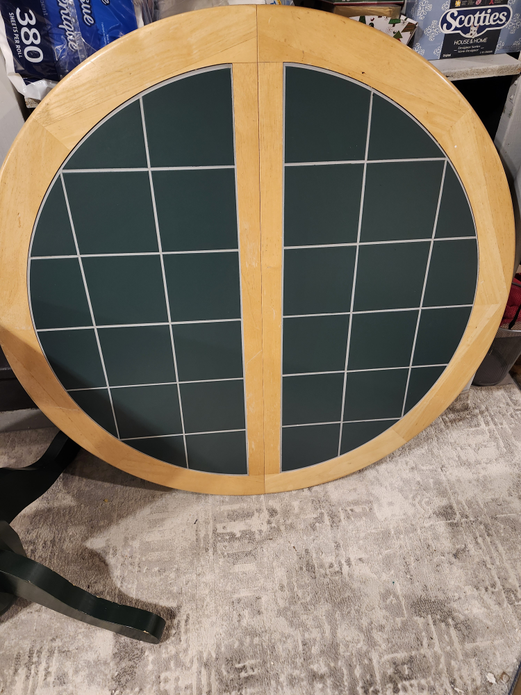 Round Table with Tiled Top