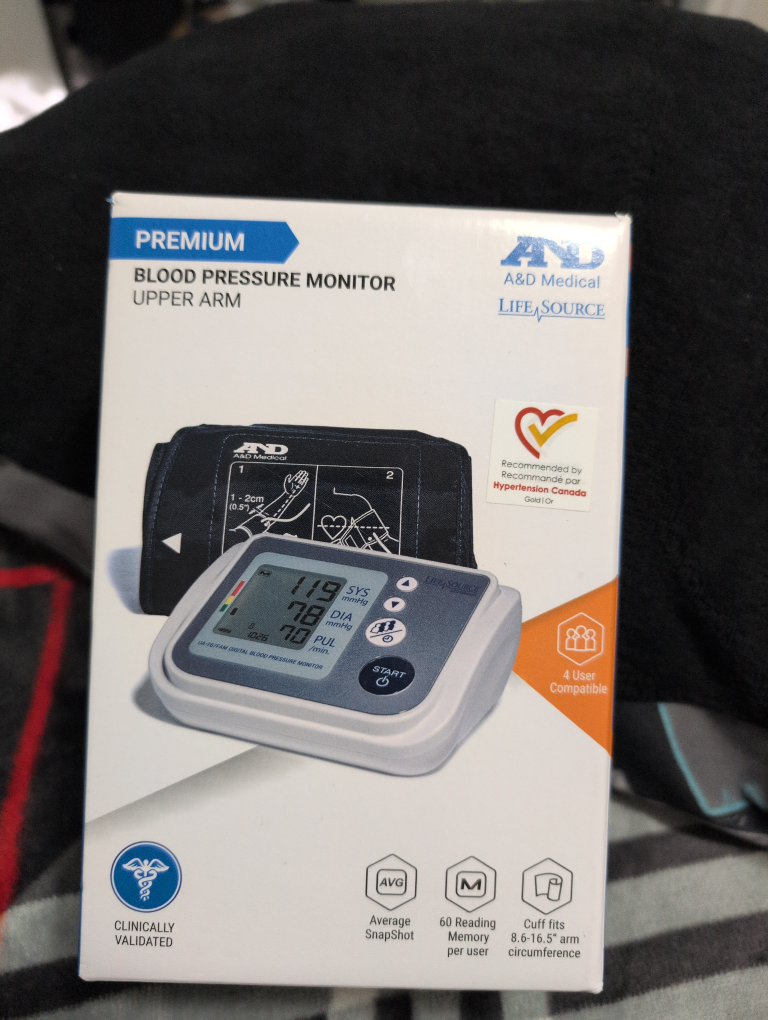 A&D Medical Blood Pressure Monitor - Upper Arm