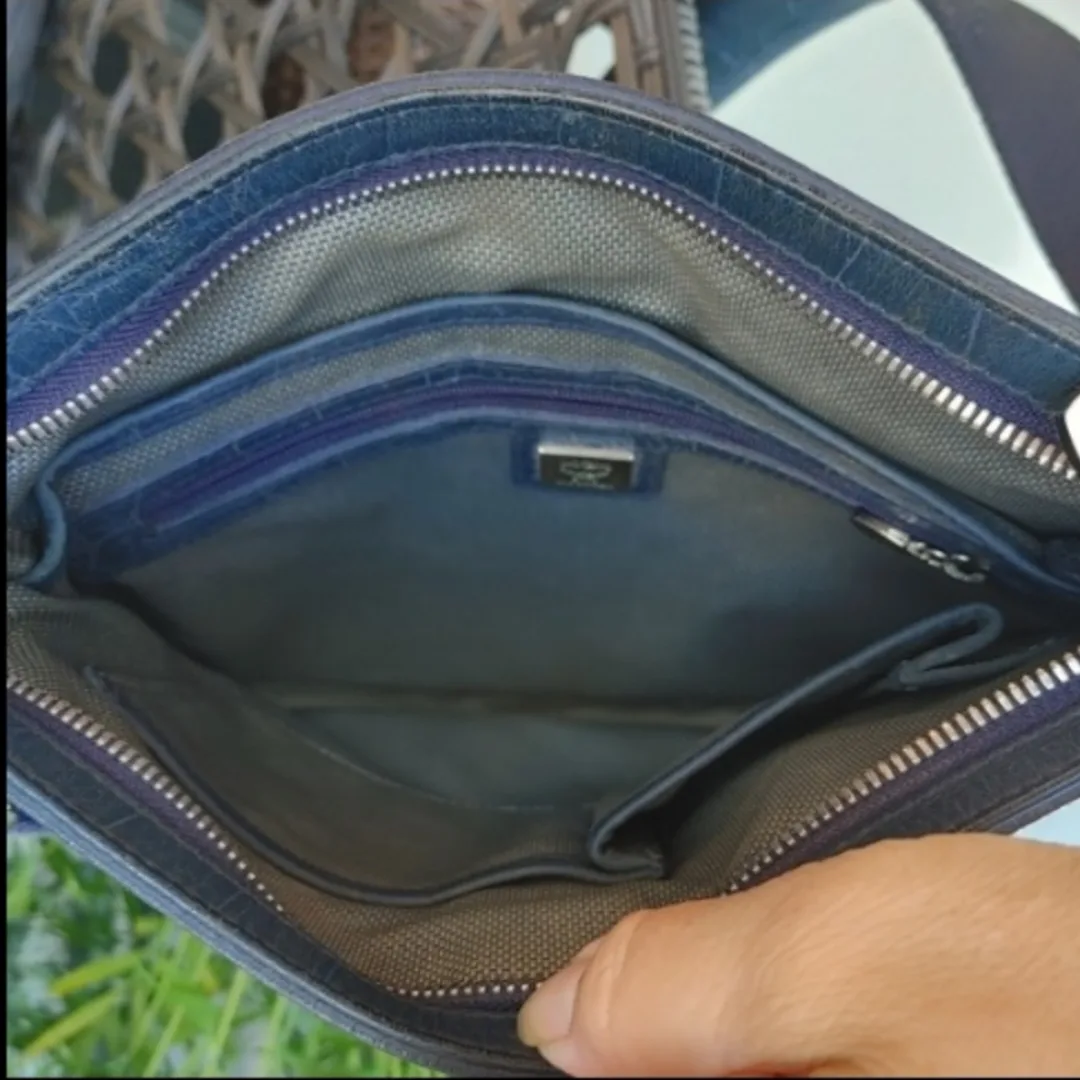 Vintage MCM Blue Crossbody Bag image indicator(3)