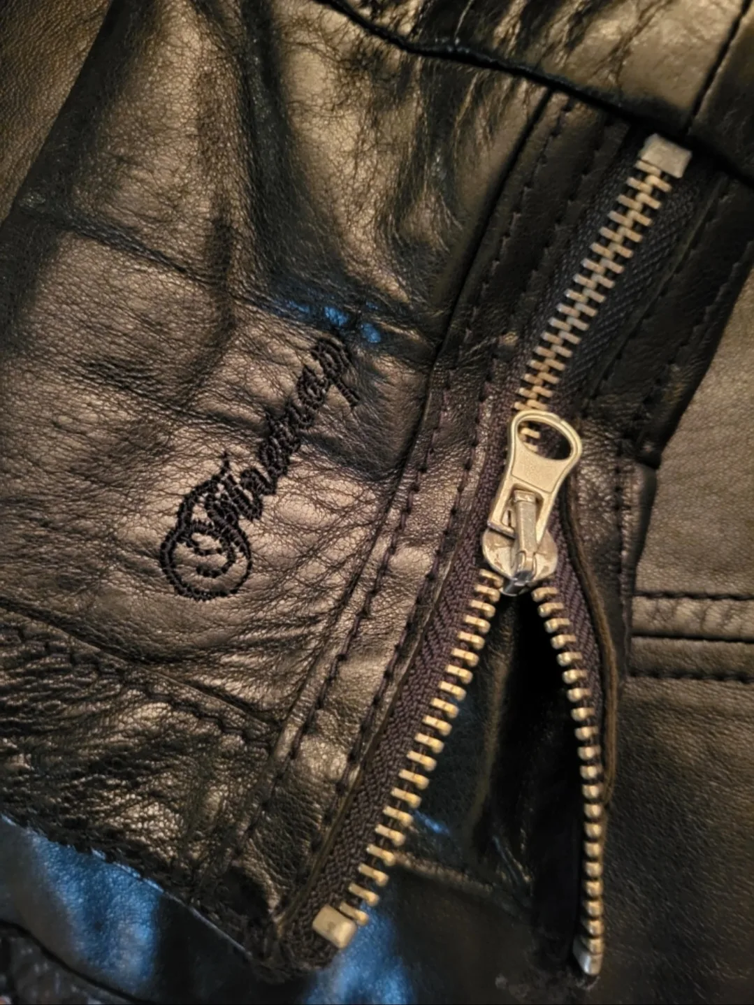 ❣️ Genuine Leather Jacket Black Firetrap London - Size XS image indicator(5)