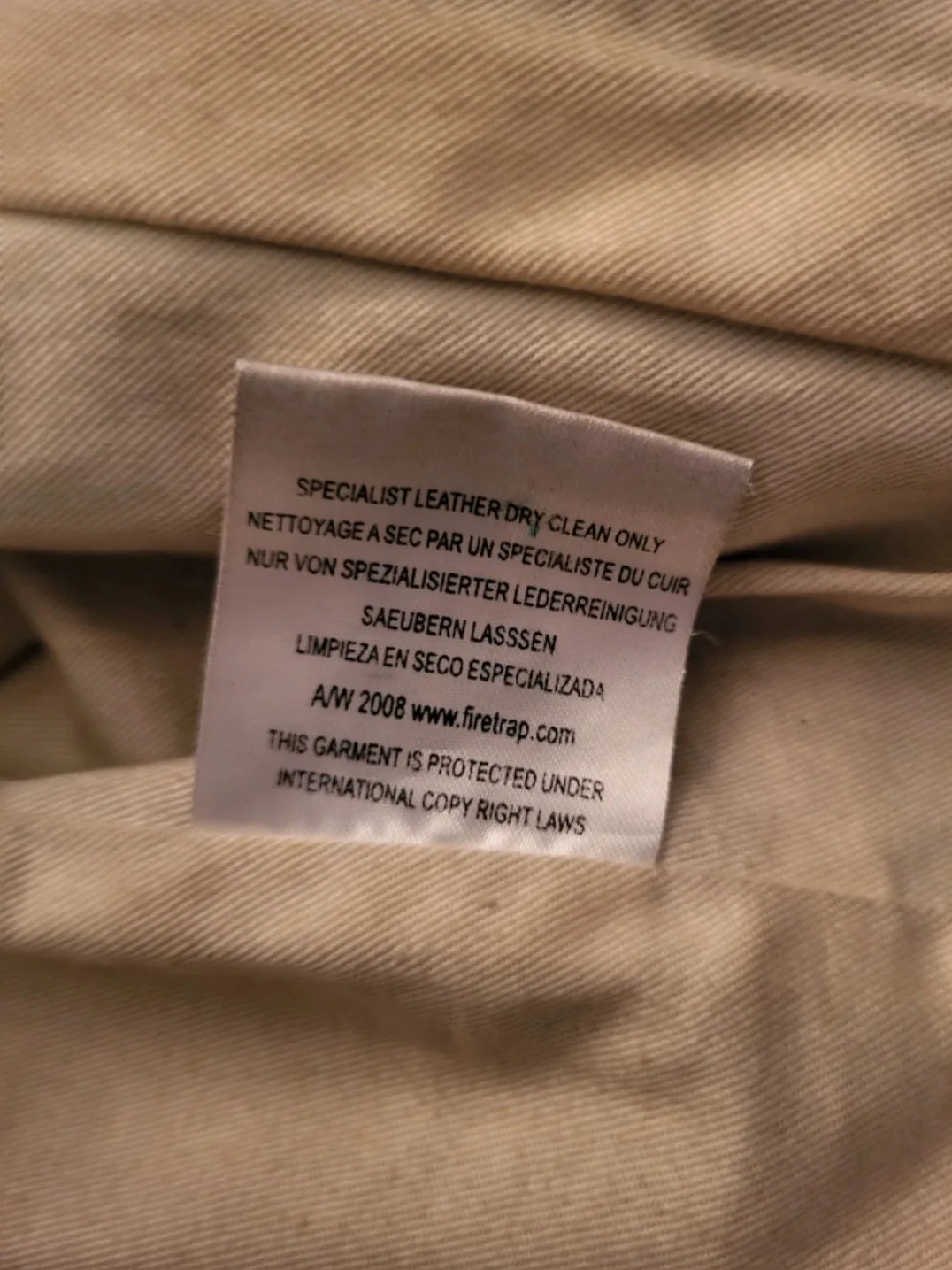 ❣️ Genuine Leather Jacket Black Firetrap London - Size XS image indicator(6)