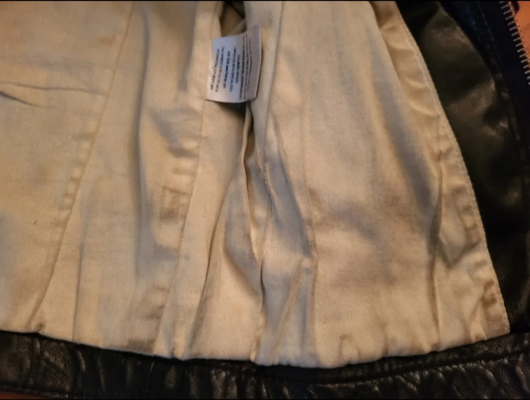 ❣️ Genuine Leather Jacket Black Firetrap London - Size XS image indicator(7)