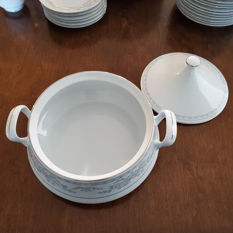 49 piece Fine China Dishes, Somerset pattern by NL Excel 🥕 image indicator(6)