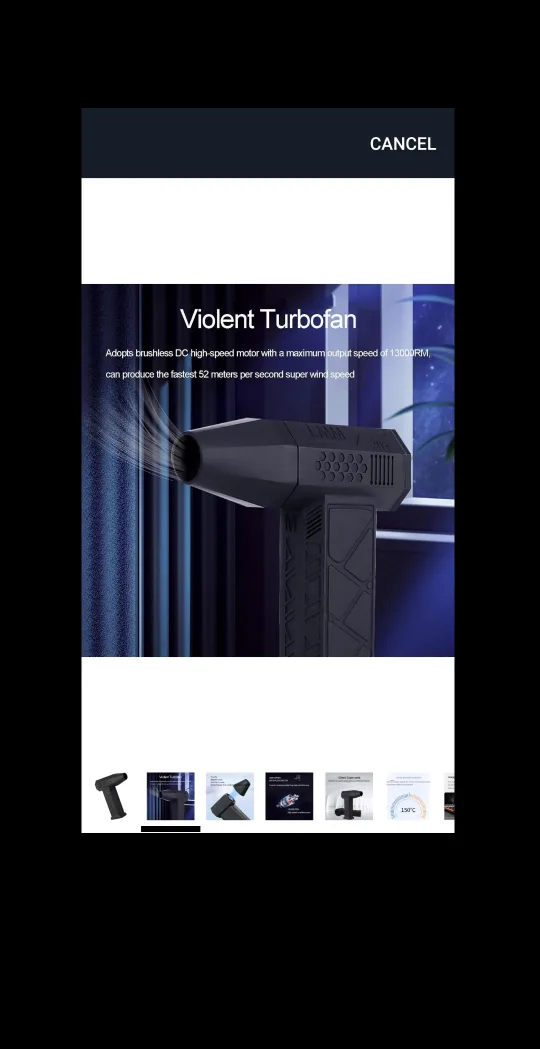 Mini Blower Turbo Jet Fan image indicator(2)