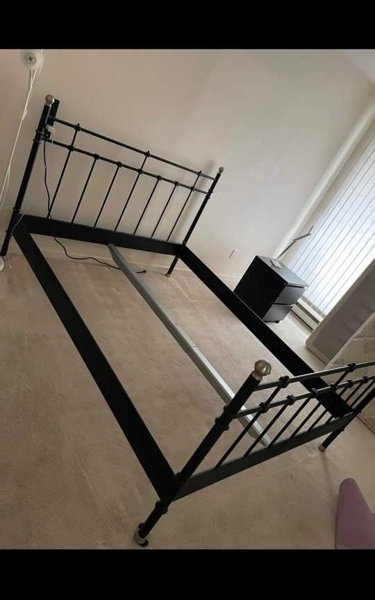 Metal Bed Frame with spring box - photo 4
