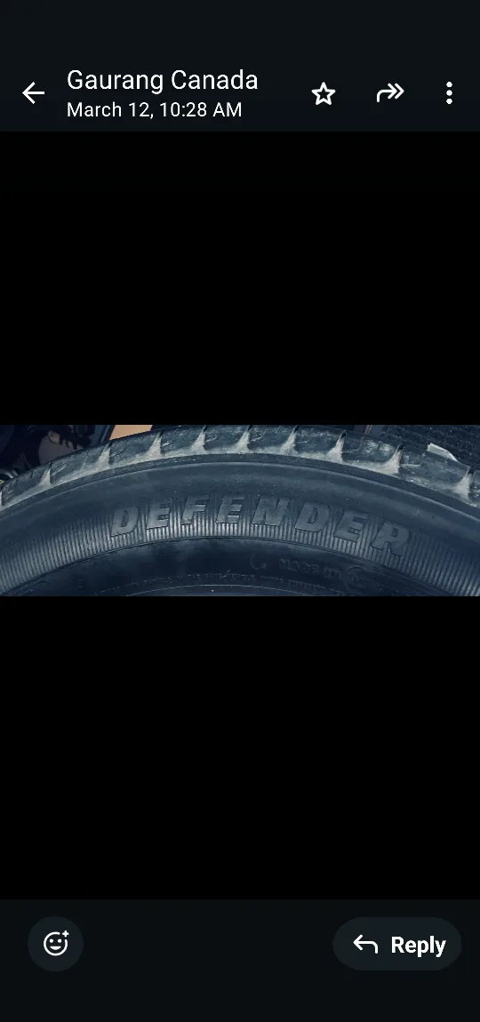 Set of 4 All season Defender Tires - 185/65R15 image indicator(3)