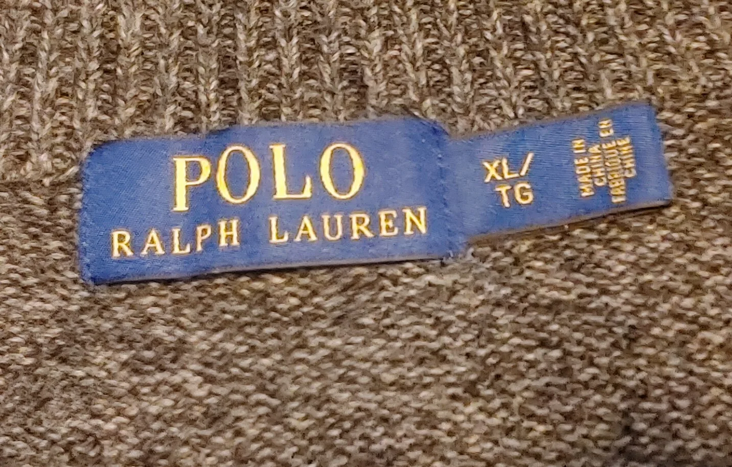 Polo Ralph Lauren Grey 1/4 Zip Sweater image indicator(7)