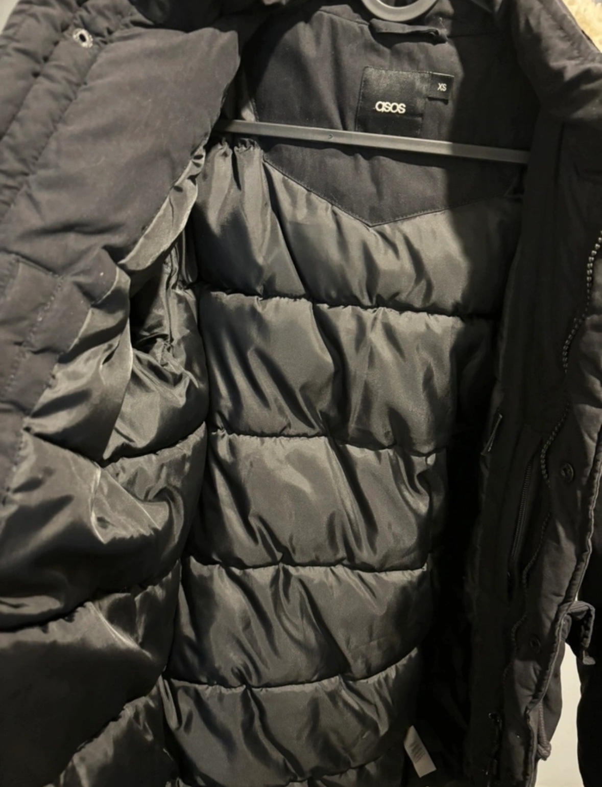 ASOS Black Winter Parka - Size XS - photo 4