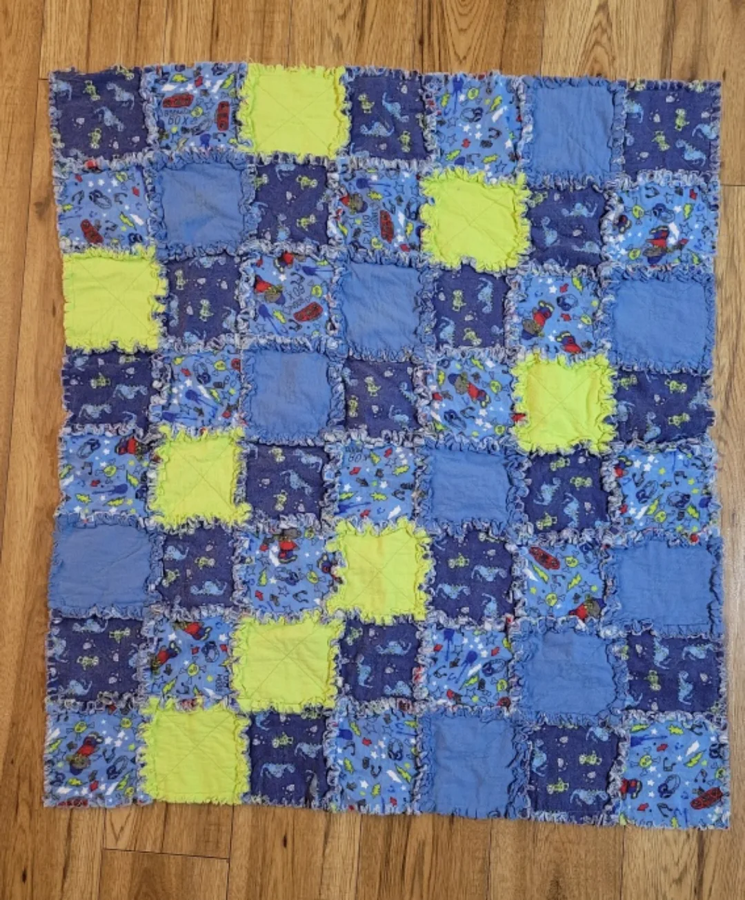 Handmade patchwork quilt thumbnail