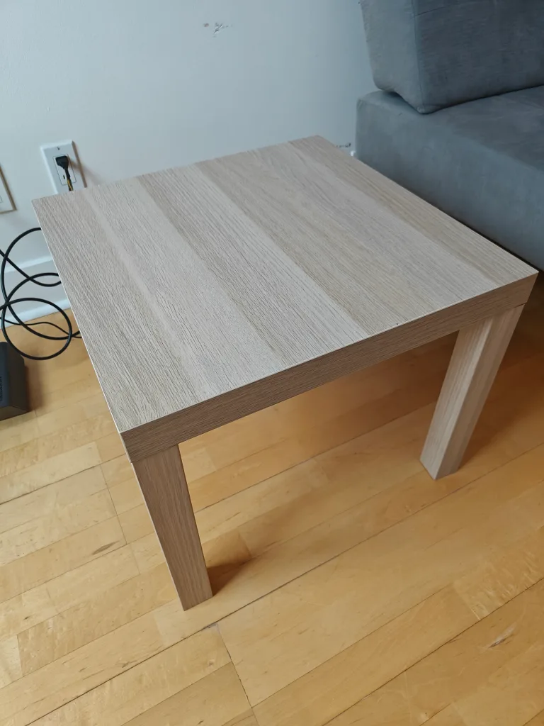 IKEA Light Wood Small Square Coffee Table thumbnail