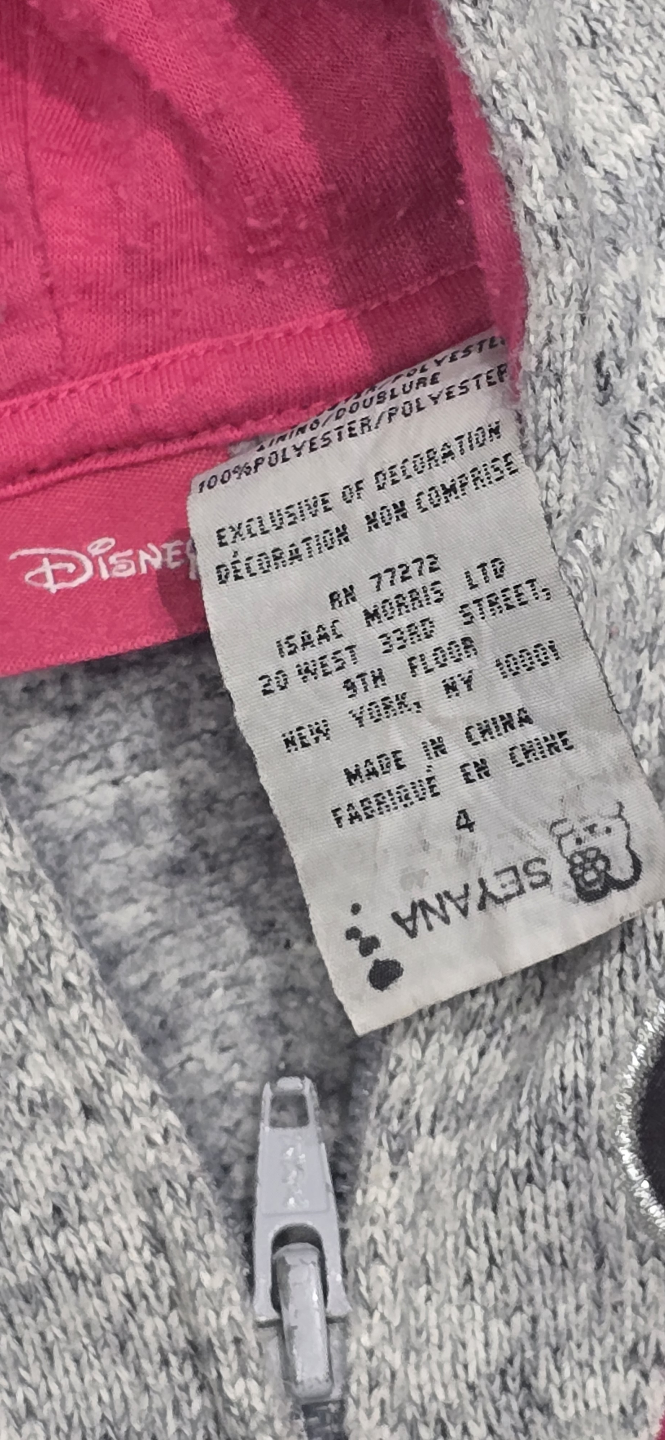 Disney Minnie Mouse Zipper Hoodie Sweater - photo 3