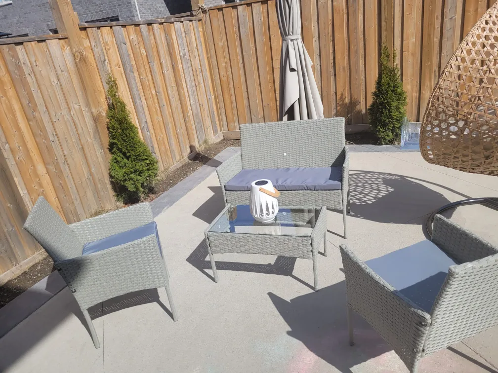 Outdoor Wicker Furniture Set 4pc brand new already assembled thumbnail
