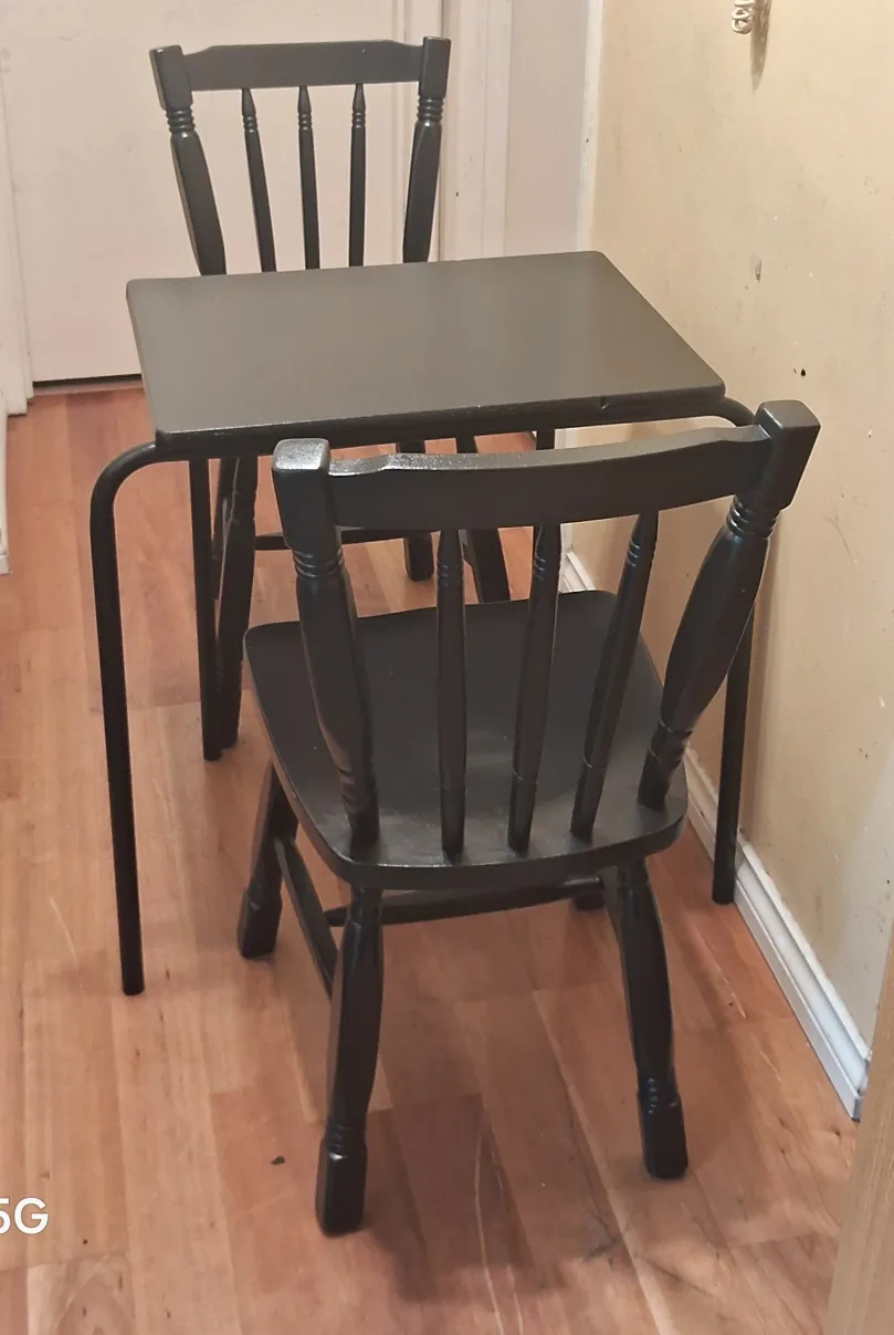 Dining table or Patio Table with 2 Chairs (delivery available) thumbnail
