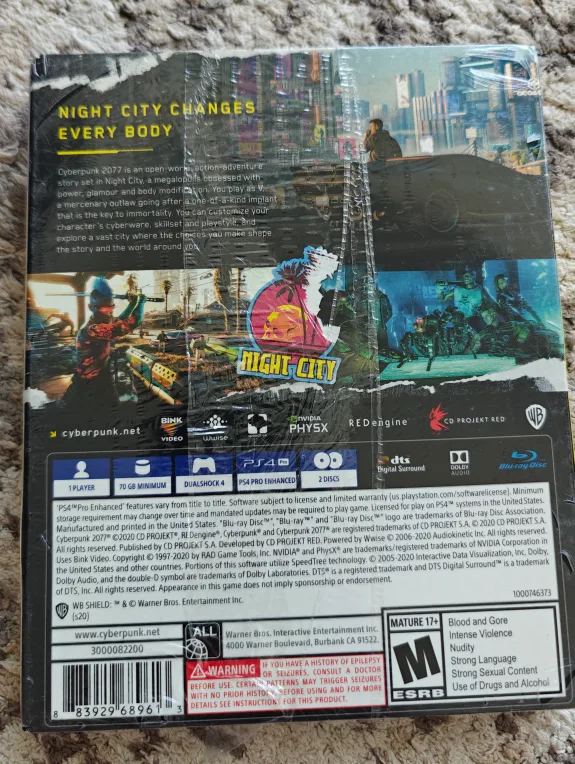Cyberpunk 2077 limited edition- PS4 / PS5 (brand new, sealed) image indicator(2)