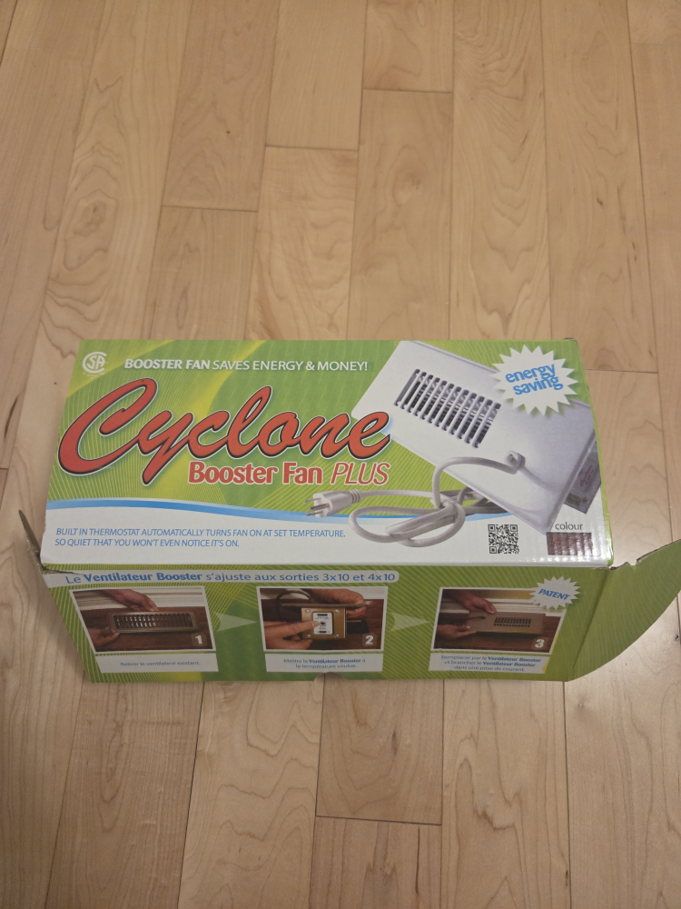 Cyclone Booster Fan Plus - Energy Saving!