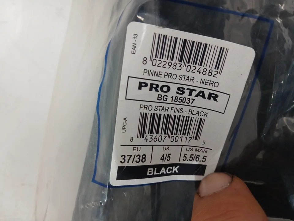 MEN'S Cressi PRO STAR Reactive Full Foot Pocket Scuba Diving Fin image indicator(3)