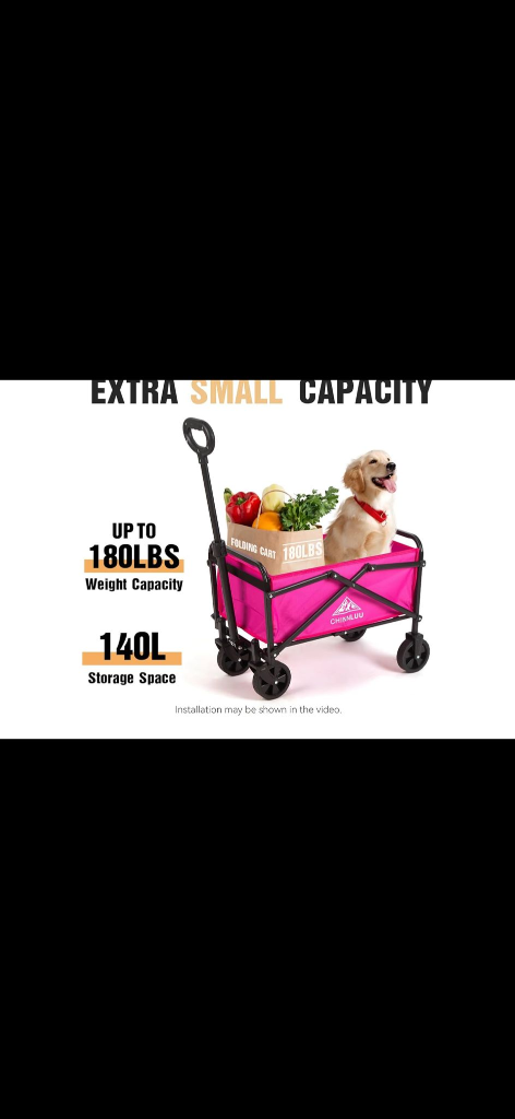 Pink Folding Wagon - photo 3