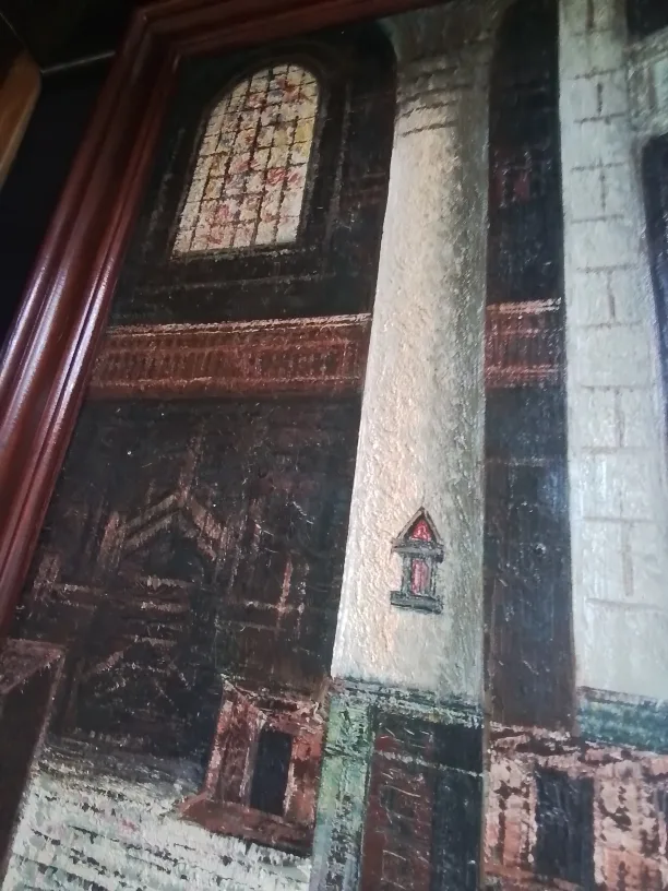 Framed Painting Gothic St Mary's Church in Nottingham image indicator(5)