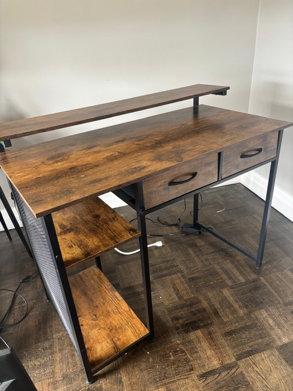 Industrial Style Computer Desk - photo 2