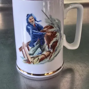 1986 Braving the Storm Norman Rockwell Mug