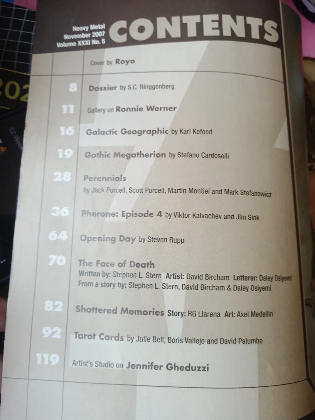 Heavy Metal Magazine November 2007 image indicator(3)