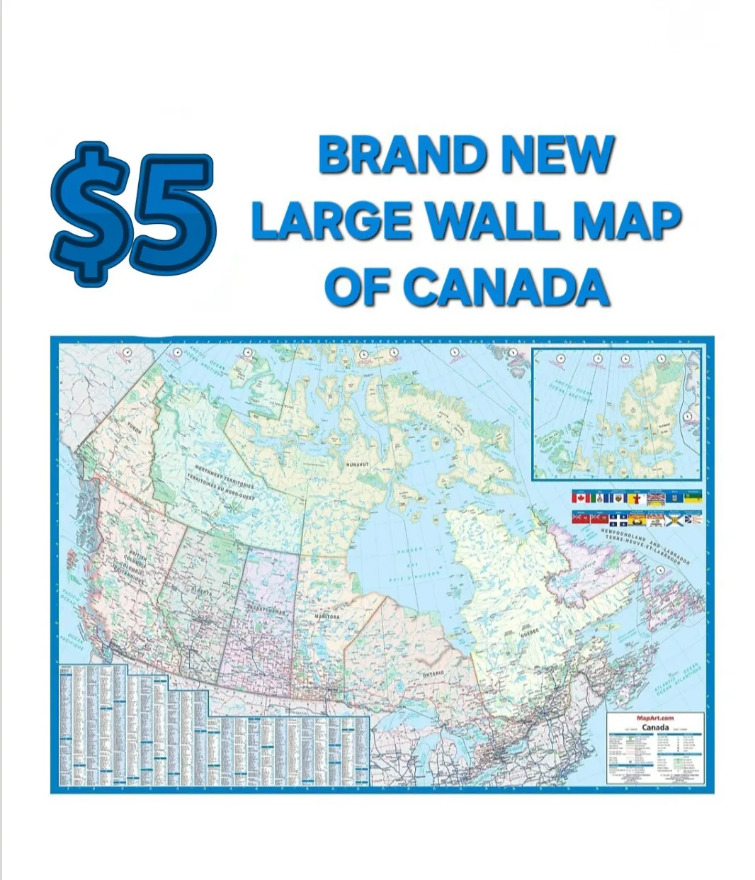 Large Wall Map of Canada 🇨🇦 thumbnail